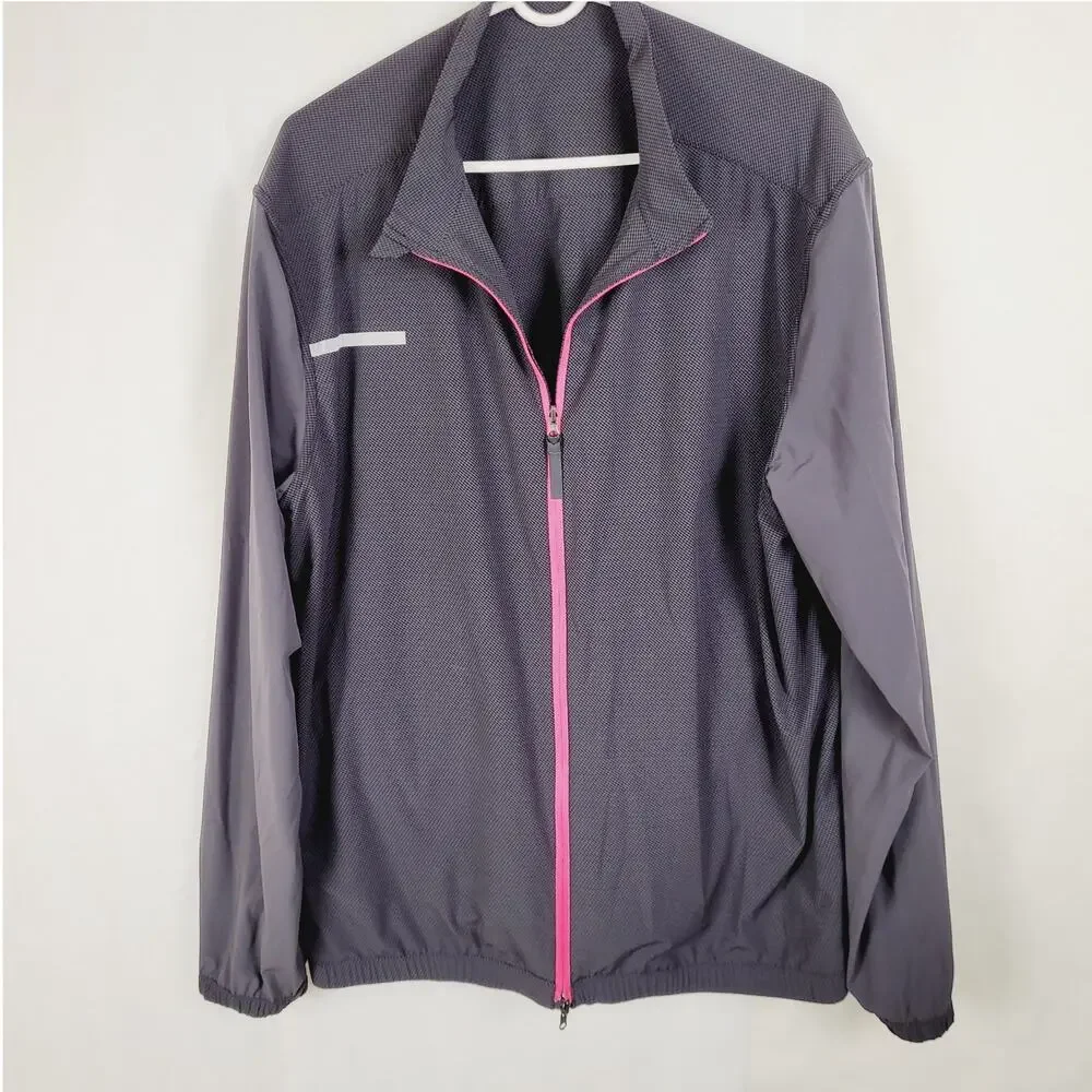 Lululemon Pace Jacket reversible full zip black windbreaker Size Large Active